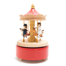 Load image into Gallery viewer, Wooden Carousel - Horse and Riders