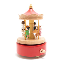 Load image into Gallery viewer, Wooden Carousel - Horse and Riders