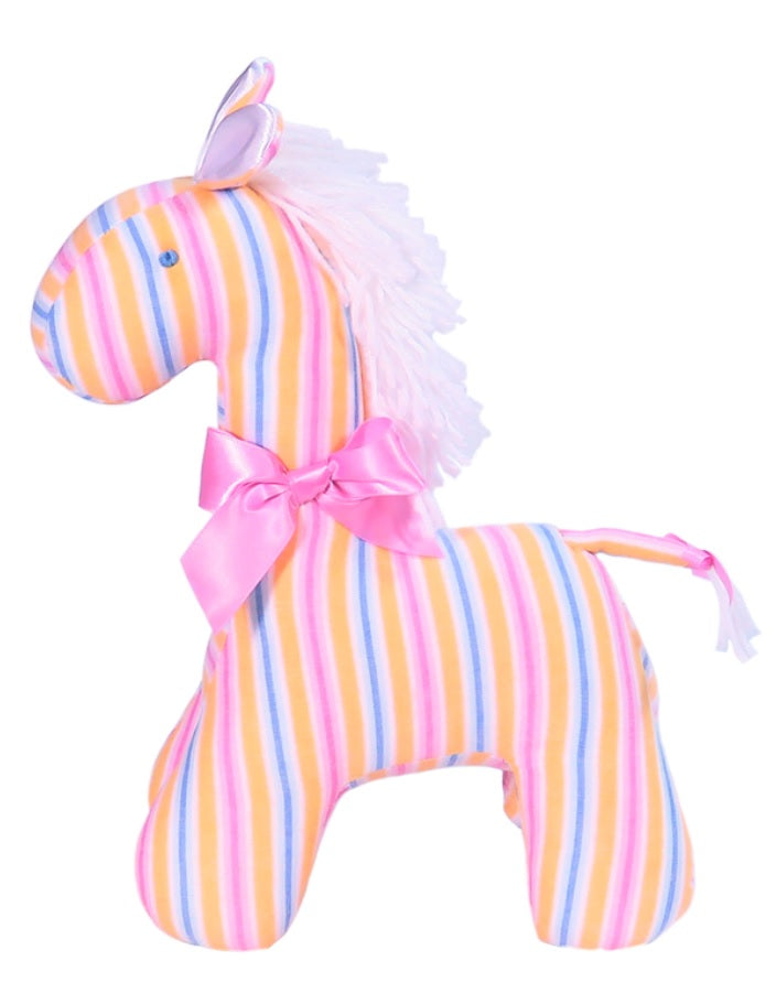 Horse Rattle Toy - Sherbet Stripe